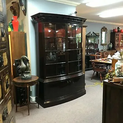 Baker Furniture Bow Front 2 Part China Cabinet • $2500