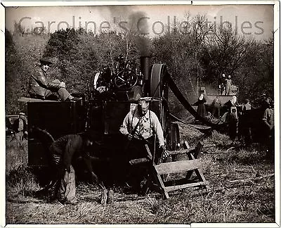 Steam Engine Tractor Harvester Field Original Press Photo 1943 • $10.62