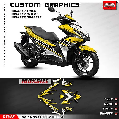 Motorbike Sticker Decal Graphics Kit For Yamaha AEROX NVX 155 NVX155 2017-2020 • £153.49