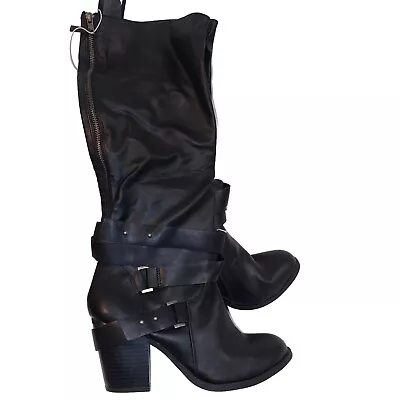  BONGO Women's Walker Black Riding Boots Shoes Size 10 • $30