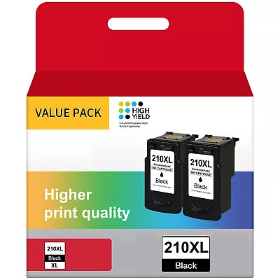 2Pack PG-210XL Black Ink Cartridge For Canon PIXMA MP280 MP480 MP490 MX410 MX420 • $33.89