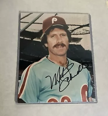Mike Schmidt Autographed 8x10 Photo - Philadelphia Phillies HOF -  Ex Condition • $9.99