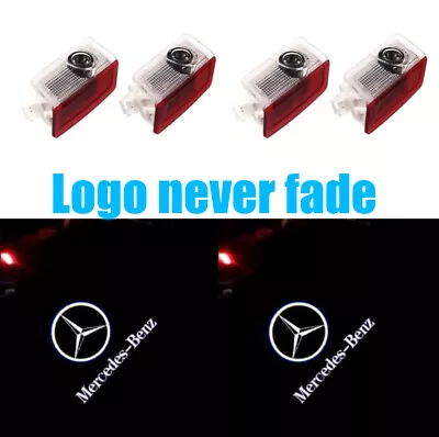 4x LED Door Courtesy Light Ghost Shadow Projector For Mercedes-Benz Never Fade • $21.88