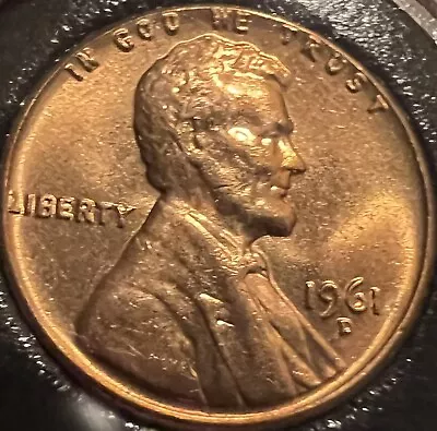 1961 D 1C RD Lincoln Cent-Very Nice Color • $3.50