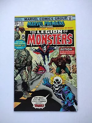 Marvel Premiere #28 1st Legion Of Monsters Ghost Rider Morbius! • $145