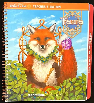 3rd Grade - TREASURES - TEACHER'S EDITION (Unit 1)  (2007 Macmillan) • $39.99