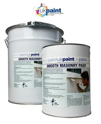 Uk Paint - Smooth Masonry Paint - 20l Tins - 14 Colours........ • £55