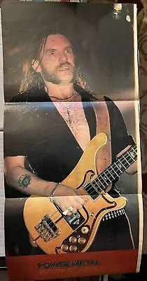 Vintage Motorhead Lemmy Kilmister Power Metal Magazine Pinup Poster • $14.99