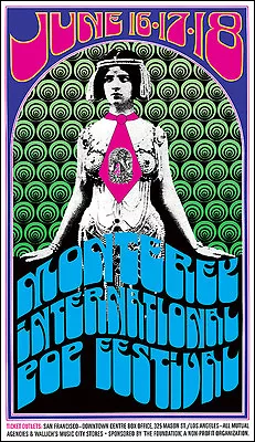 JIMI HENDRIX WHO Monterey Pop 1967 Concert Poster • $12.99