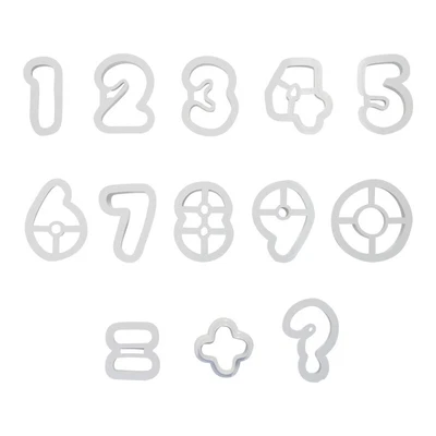 £11.19 • Buy PME 13pc Plastic Numbers Numerals Cut Outs Icing Cutters Set Sugarcraft Cake Dec