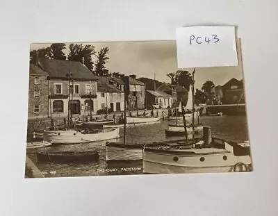 Picture Postcard.  The Quay  Padstow. No 468. Edyvane & Kennedy. • £4