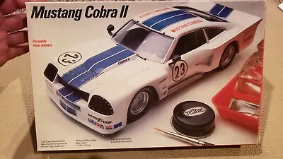 1986 Testors Mustang Cobra 2 Model Kit Nice Box Sealed Bags Inside • $25