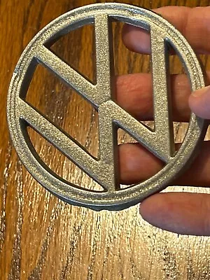 $18.99 • Buy Original 1970s Vintage EMBLEM BUG NOTCHBACK FASTBACK SUPER BEETLE HOOD BADGE