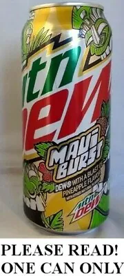 Mountain Dew Maui Burst USA (2019) Pineapple Dollar General Exclusive FULL 16oz • $23.99