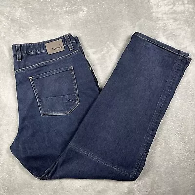 Marmot Jeans Mens Size 40x32 Blue Cotton Blend Stretch Denim Outdoor Hiking • $29.90