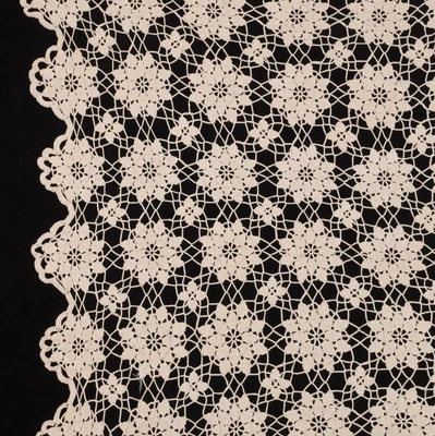 $9.99 • Buy Hand Crocheted Vintage Tablecloth, 76x62