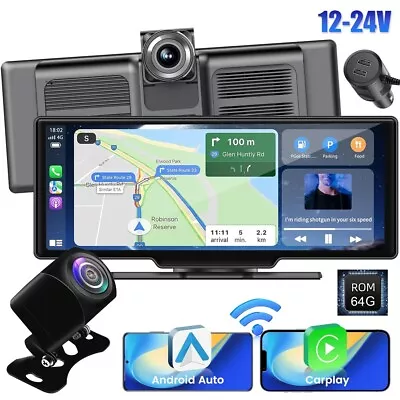 10.26  Car Portable Wireless Apple CarPlay Android Auto Touch Screen Radio W/CAM • $119.99