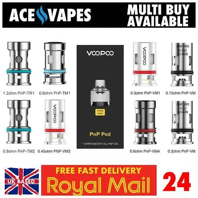 £14.97 • Buy VOOPOO PNP XL PODS Or COILS Spare Cartridges Pod Coil For Drag X S Argus X GT