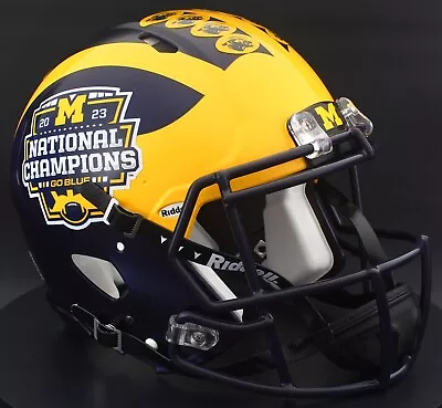 2023 NATIONAL CHAMPIONS MICHIGAN WOLVERINES Riddell AUTHENTIC Football Helmet • $439.99