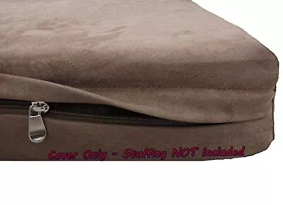 Dogbed4less DIY Pet Bed Pillow Brown Microsuede Duvet 41 X27 X4  Large  • $43.64