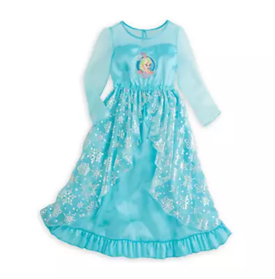 [Disney Store] Elsa Nightgown For Girls - Size 34 And 7/8 - New • $44.99