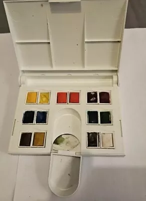 Winsor And Newton Cotman Water Color Paints Set Of 14 Half Pans  • £15