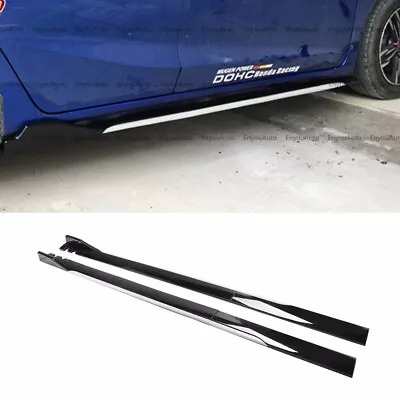 For Mercedes-Benz AMG35 AMG45 86  Side Skirt Extension Rocker Panel Black White • $69.35