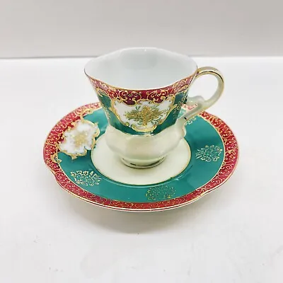 Vintage Porcelain Tea Cup And Saucer Ucagco China Hand Painted Japan • $18.95