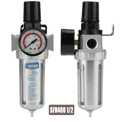  1/2  Air Compressors Moisture Water Oil Lubricator Trap Filter Air Regulator • $30.99