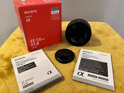 Sony SEL 50 Mm F/1.8 E OSS For Sony - Black Boxed Excellent Condition • £70