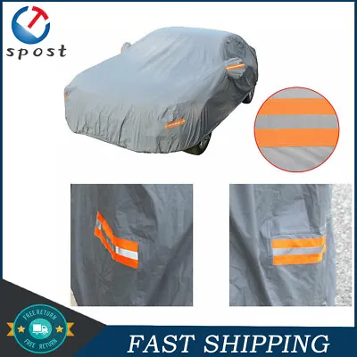 Full Car Cover For Outdoor Sun Dust Scratch Rain Snow Waterproof Breathable USA • $27.36