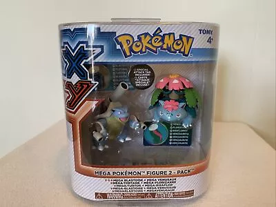 2014 TOMY Pokemon XY Mega Pokemon Figure 2-Pack Mega Blastoise And Mega Venusaur • $139.99