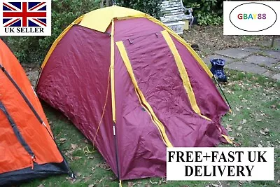 Red Halfords 3 Man Dome Tent / Blue / Halfords 3 Person Dome Tent / • £9.99