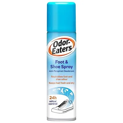 Odor Eaters Foot & Shoes Spray Anti Perspirant Deodorant 24H Odour Control 150ml • £7.23