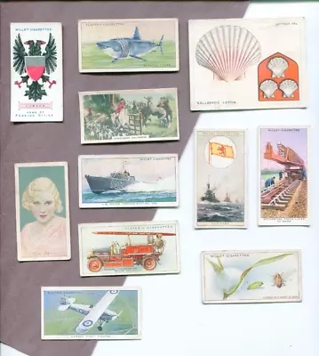 11 Mixed English Vintage Cigarette Tobacco Collector Card Lot • $2.99
