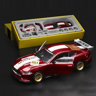 1/42 2018 Ford Mustang GT Alloy Model Car Diecast Metal Assembly Modification • $26.99