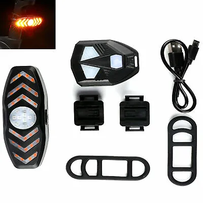 $29.50 • Buy LED Bicycle Wireless Remote Control Horn Turn Signal Waterproof Tail Front Light