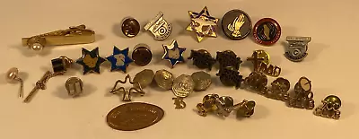 Large Lot 30 Vintage Mens Jewelry Tie Tac Tie Clip  Pins Jesus First 700 Club • $9.95