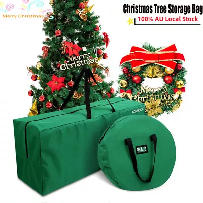 Waterproof Extra Large Christmas Tree Storage Bag Xmas Festive Zip Up Organiser • $23.99
