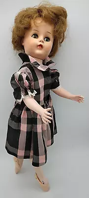 Valentine Doll Walker Ballerina W/ CAPEZIO Ballet Shoes Vtg 18  Red Hair B-16VW • $39.98