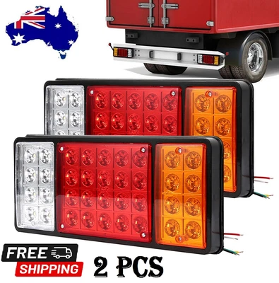 $31.98 • Buy 2x 36 LED Tail Lights Stop Indicator Reverse Lamp 12V Trailer Truck Ute Light