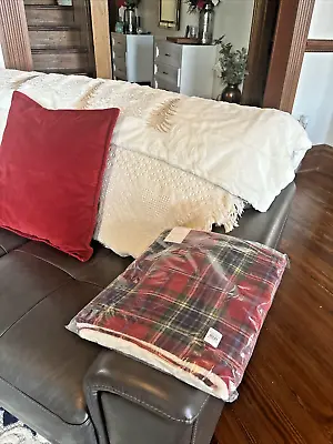 Pottery Barn Plaid Disney Pillow Cover Stewart Simon Holiday Lodge Party Gift • $68.97