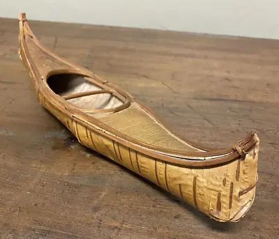 $76 • Buy Vintage Souvenir Birch Bark Canoe  1910