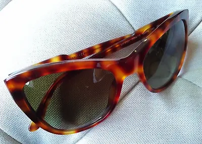 Stella McCartney Tortoise Shell Sunglasses Cat Eye Oversized Frames Logo Arms • $99