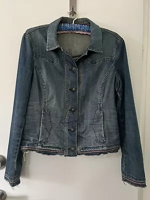 Esprit Raw Edge Denim Jacket Size 14 • $30