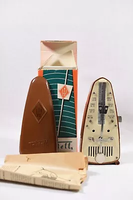 Vintage Taktell Germany Wittner Prazision Metronome Box Wind Up • $39.99
