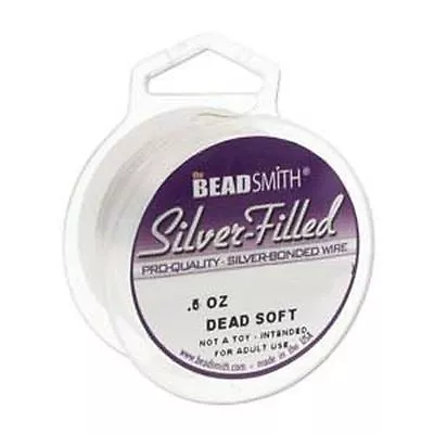 Silver Filled Wire Beadsmith Round 26 Gauge .5oz 39ft  41900 Dead Soft • $13.95