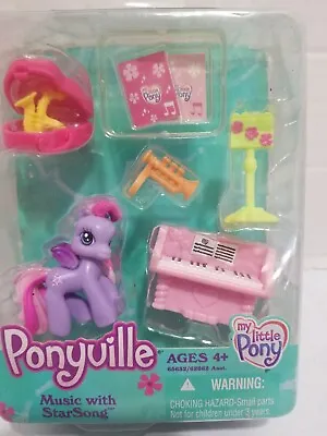 My Little Pony Ponyville Music With Star Song Hasbro 2007 Box Damage Poor • $22