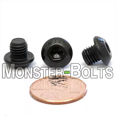 (10) 1/4-28 X 1/4  Button Head Socket Cap Screws Alloy Steel W/ Black Oxide • $6.90