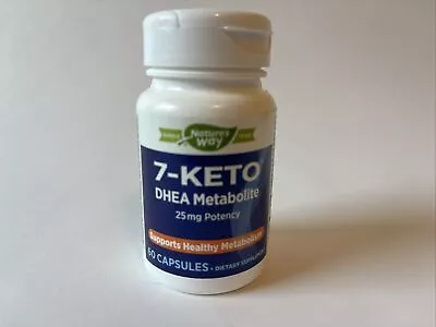 Nature's Way 7-KETO DHEA Metabolite 25 Mg Potency - 60 Capsules NEW SEALED • $19.99